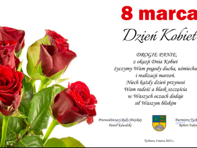 życzenia z okazji dnia kobiet - 8 marca 2023 r.