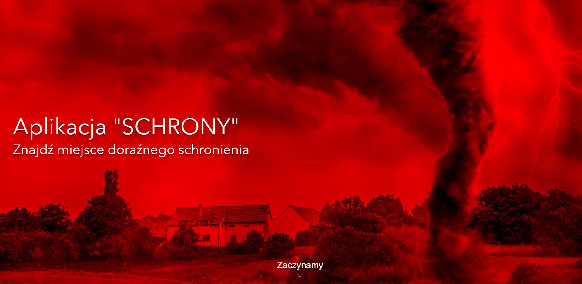 Aplikacja "SCHRONY" Znajdź miejsce doraźnego schronienia