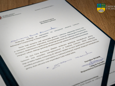 Pismo okolicznościowe od Zarządu Województwa Zachodniopomorskiego

