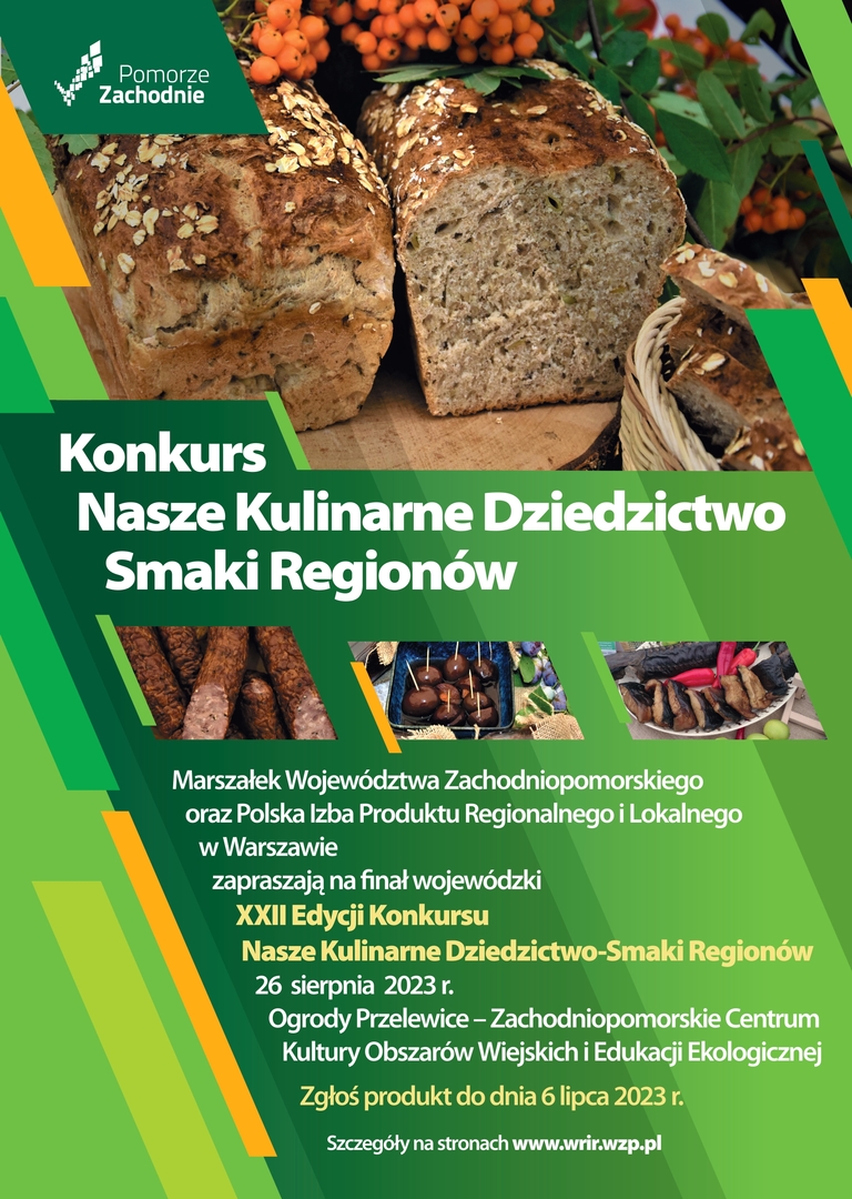 Plakat Konkursu „Nasze Kulinarne Dziedzictwo – Smaki Regionów”