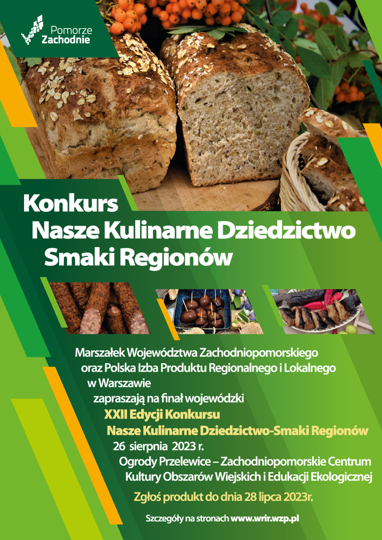 Plakat konkursu „Nasze Kulinarne Dziedzictwo – Smaki Regionów”