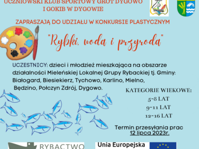 Konkurs plastyczny "Rybki, woda i przyroda"