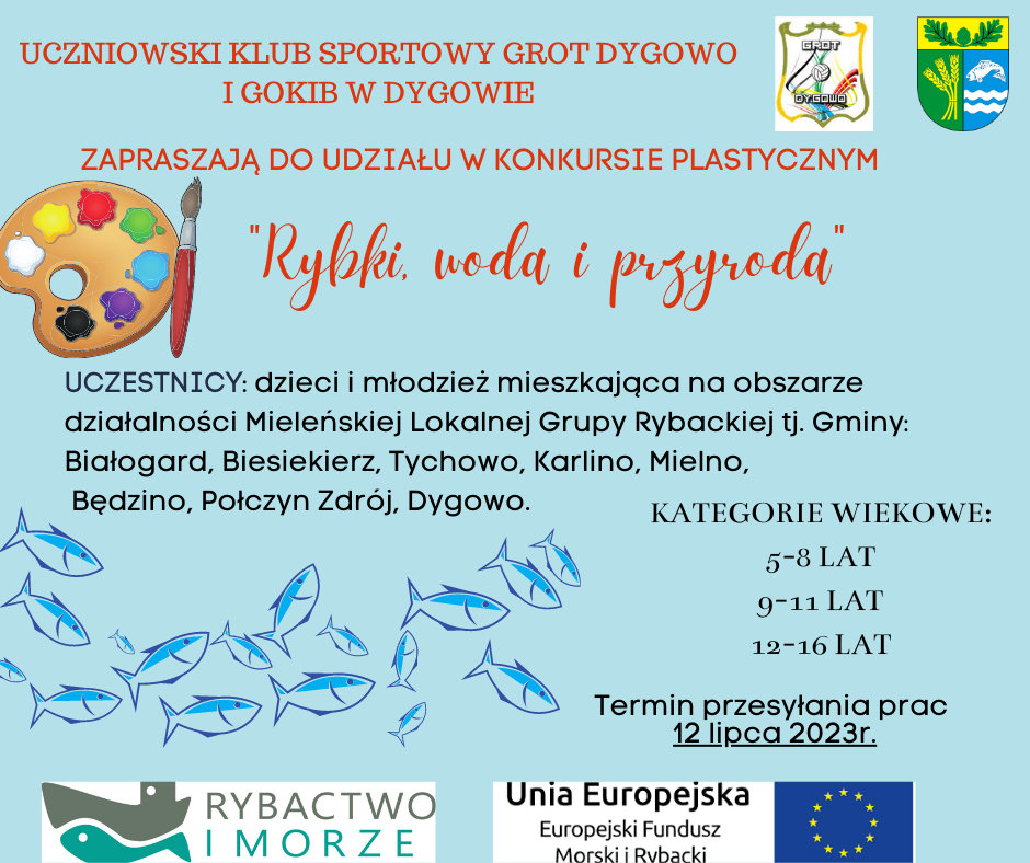 Konkurs plastyczny "Rybki, woda i przyroda"