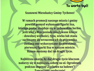 Plakat - zbiórka kluczy