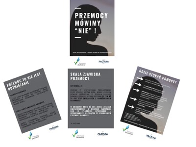 Ulotka - Przemocy mówimy NIE! - Sprawdź, gdzie szukać pomocy!