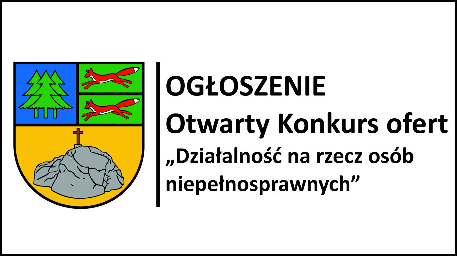 Ogłoszenie. Otwarty Konkurs ofert. Działalność na rzecz osób niepełnosprawnych.