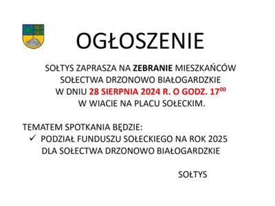 Ogłoszenie