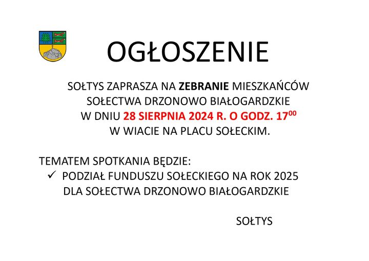 Ogłoszenie