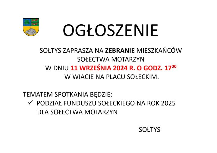 Ogłoszenie