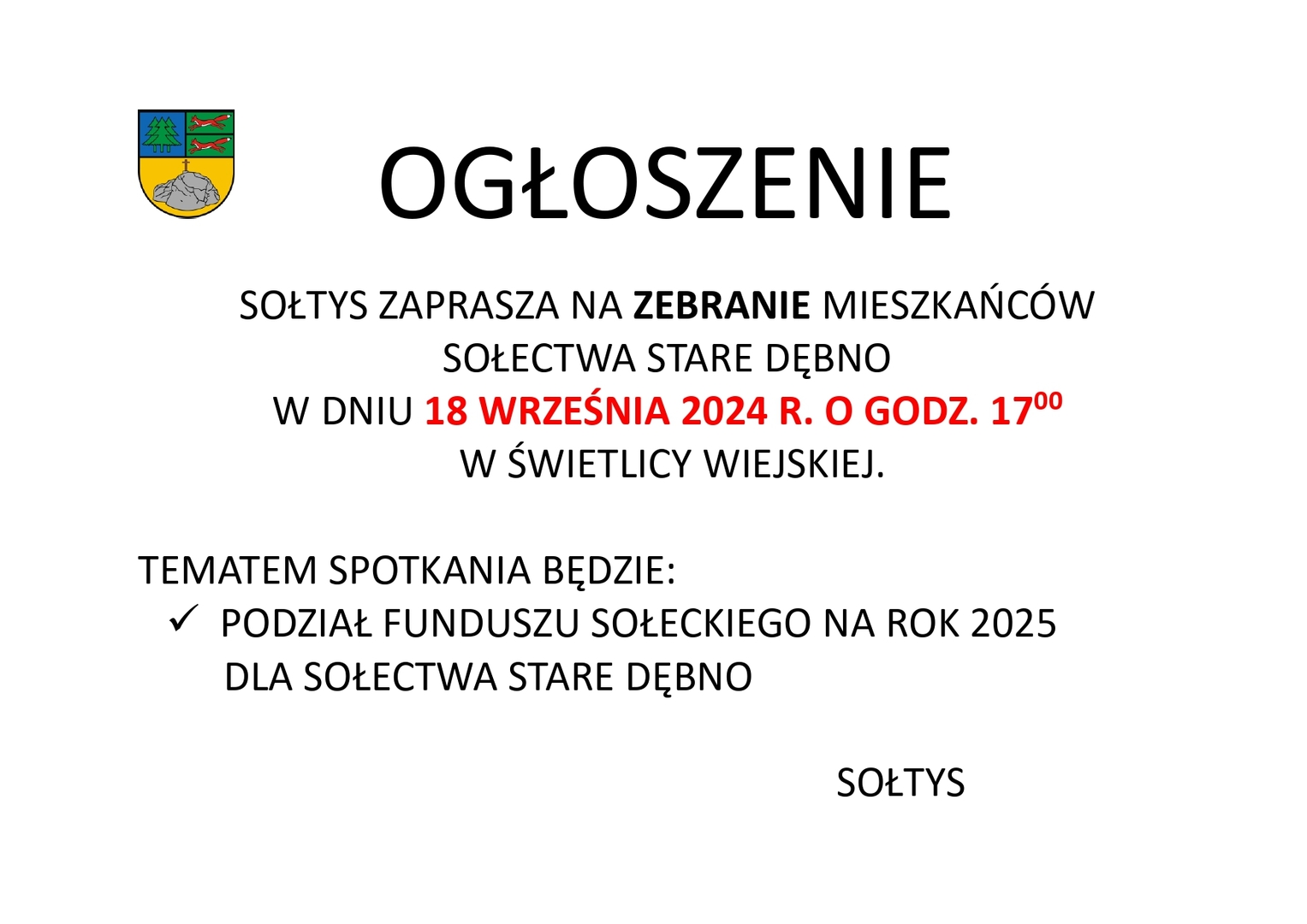 Ogłoszenie