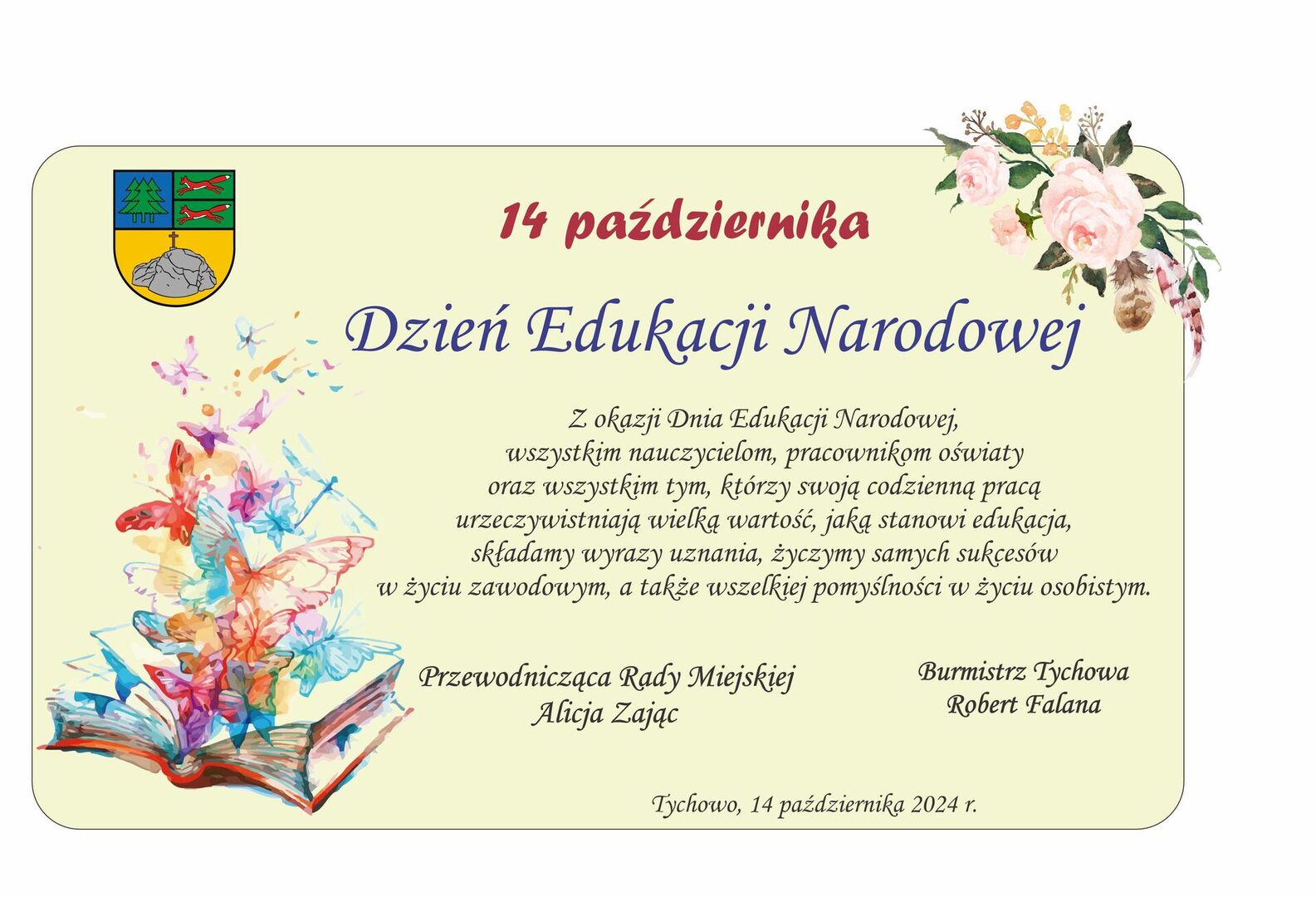 Życzenie z okazji Dnia Edukacji Narodowej dla nauczycieli i pracowników oświaty.