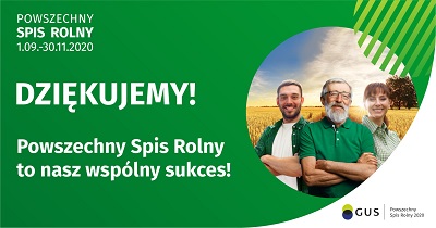 Podziękowania za spis rolny