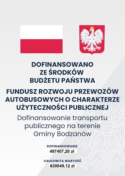 Plakat dofinansowania