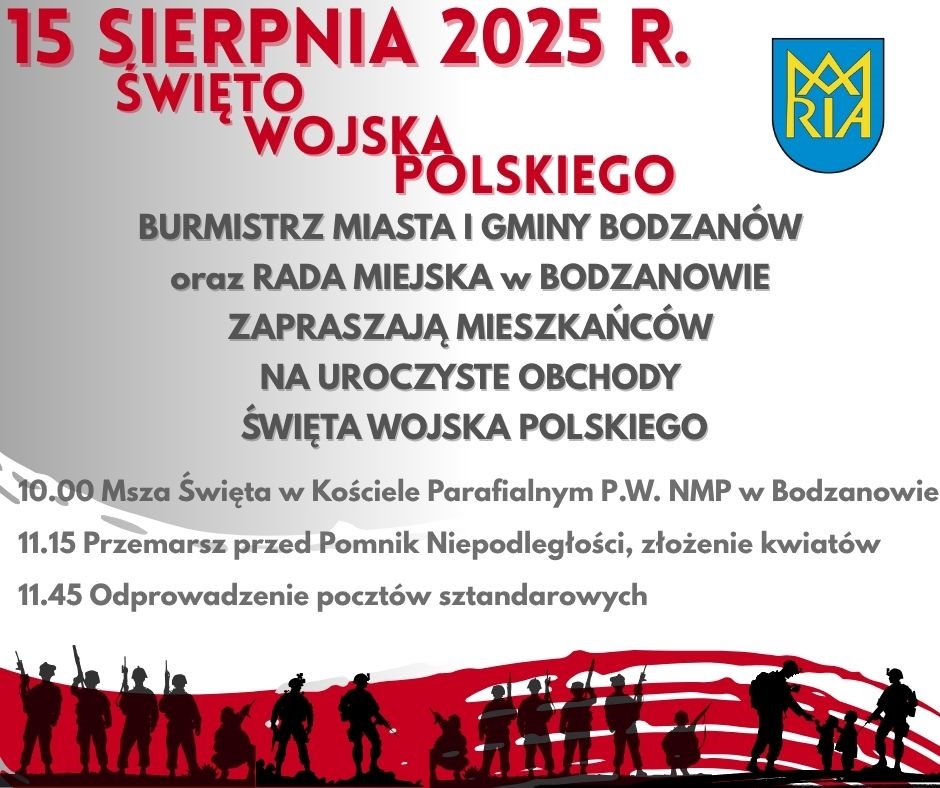 15 sierpnia 2025 r. Święto Wojska Polskiego