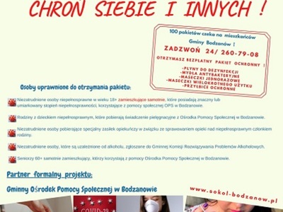 Zaproszenie do udziału w projekcie " CHROŃ SIEBIE I INNYCH "