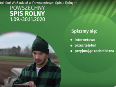 ROLNIKU ! WEŹ UDZIAŁ W POWSZECHNYM SPISIE ROLNYM !