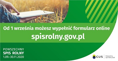  Powszechny Spis Rolny 2020 - formularz online 