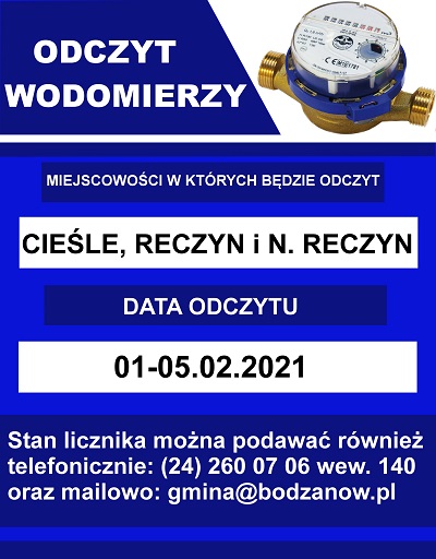Odzczyt wodomierzy