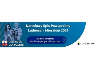 Plakat Narodowy Spis Powszechny 2021