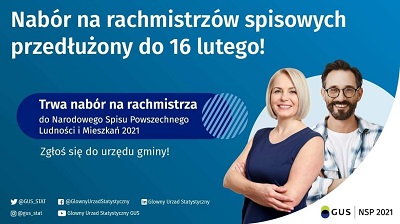 Plakat o przedłużeniu naboru