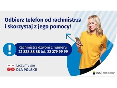 Plakat skorzystaj z pomocy rachmistrza