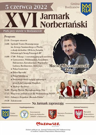 Plakat XVI Jarmark Norbertański