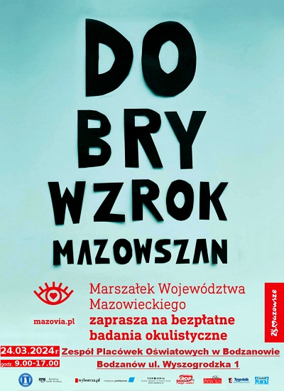 Plakat dobry wzrok