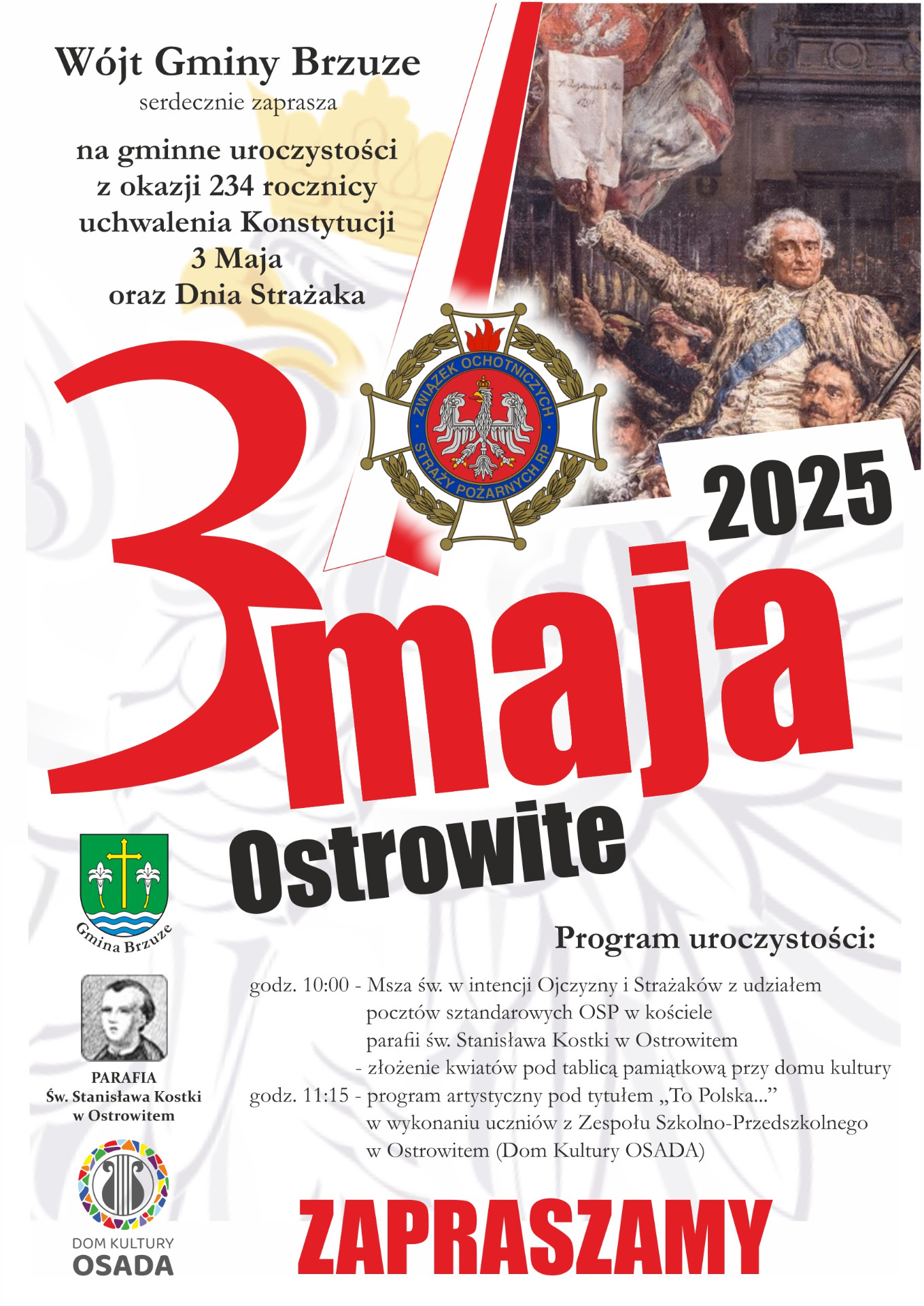 Święto Narodowe Trzeciego Maja i Dzień Strażaka