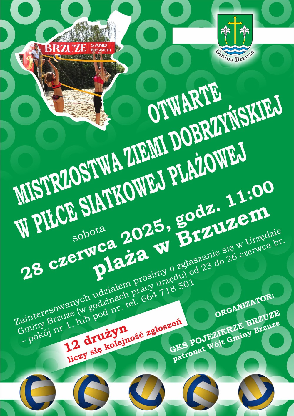 Serdecznie zapraszamy na turniej siatkówki plażowej