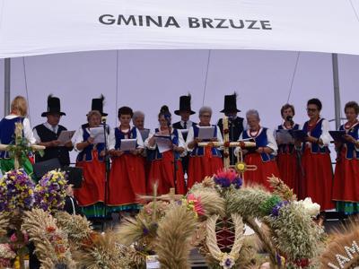 Dożynki Gminne w Trąbinie gmina Brzuze