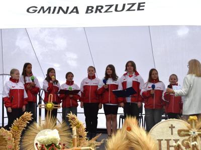 Dożynki Gminne w Trąbinie gmina Brzuze