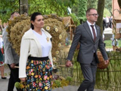 Dożynki Gminne w Trąbinie gmina Brzuze