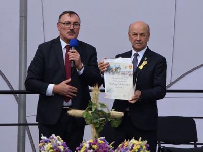 Dożynki Gminne w Trąbinie gmina Brzuze
