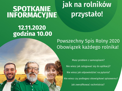 Spis rolny 2020 – spotkanie informacyjne