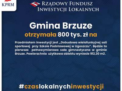 Dofinansowanie inwestycji w Ugoszczu