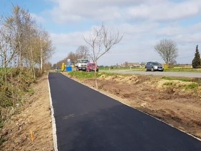 Pierwszy odcinek ścieżki rowerowej