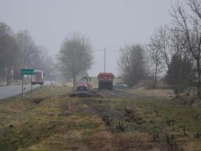 Pierwszy odcinek ścieżki rowerowej