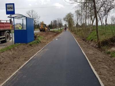 Pierwszy odcinek ścieżki rowerowej