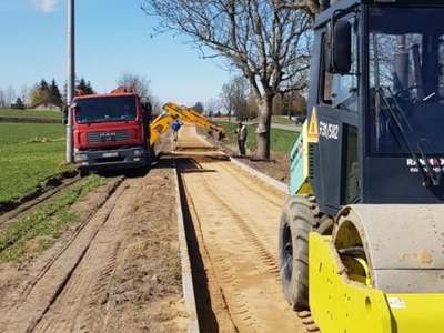 Pierwszy odcinek ścieżki rowerowej