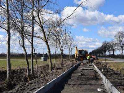 Pierwszy odcinek ścieżki rowerowej