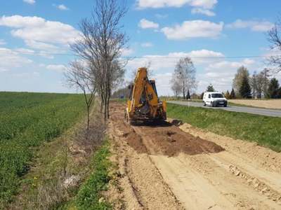 Pierwszy odcinek ścieżki rowerowej