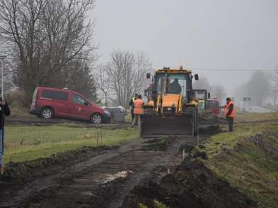 Pierwszy odcinek ścieżki rowerowej