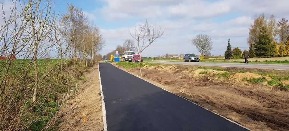 Pierwszy odcinek ścieżki rowerowej
