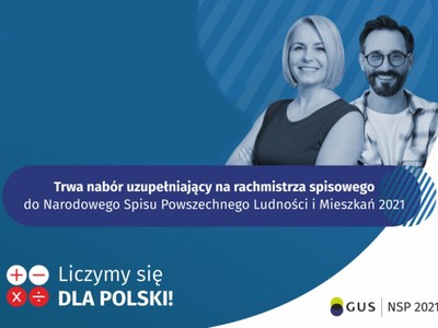 Nabór uzupełniający kandydatów na rachmistrzów spisowych