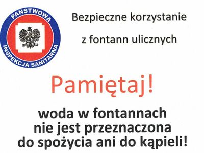 Korzystajmy bezpiecznie z fontanny
