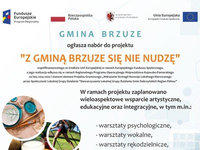 Rekrutacja uzupełniająca do projektu Z Gminą Brzuze się nie nudzę