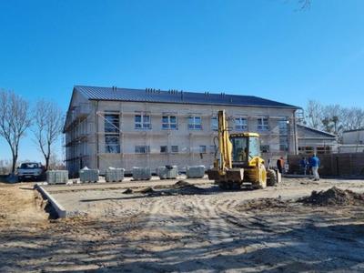 Budowa sali gimnastycznej zaawansowana