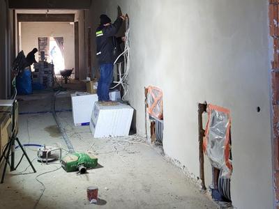 Budowa sali gimnastycznej zaawansowana