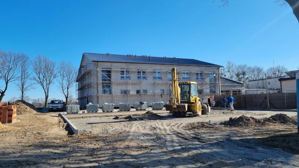 Budowa sali gimnastycznej zaawansowana