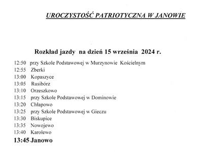 Rozkład jazdy